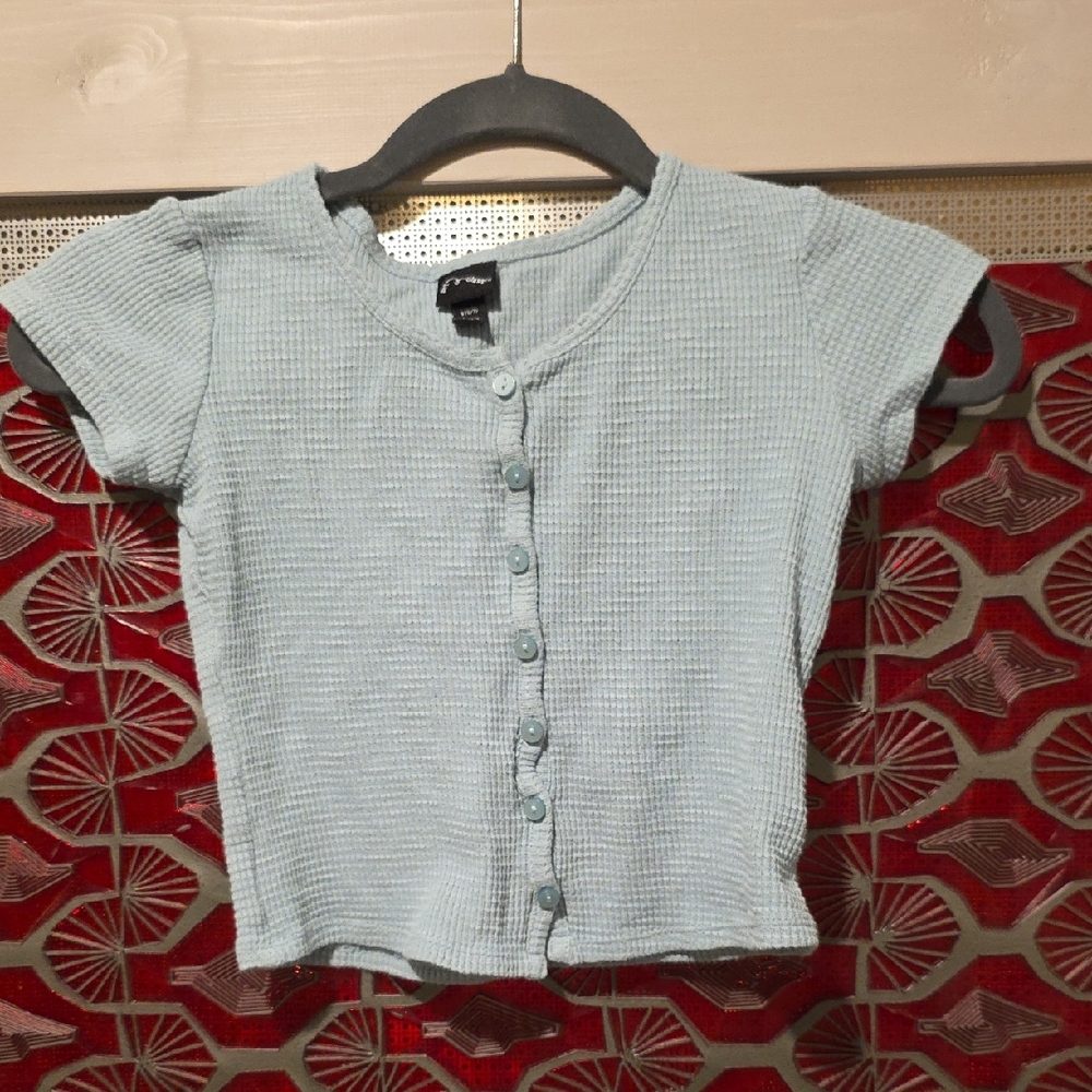 Art Class Light Blue Kids Waffle Tee